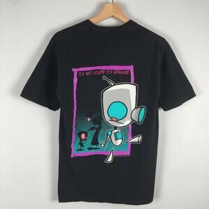Rare Vintage 2002 Invader Zim Gir T Shirt Cartoon Tee Mall Goth Emo Small Y2K